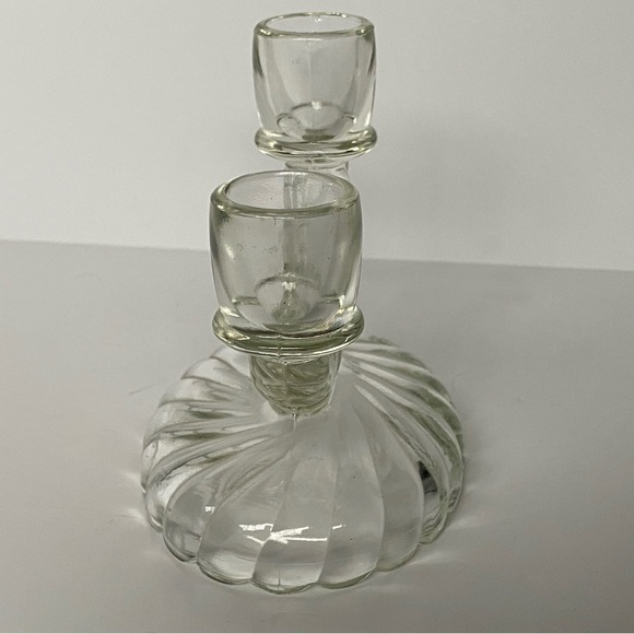 Imperial Glass Double Candle Holder Newbound 1930’s Vintage Collectible Clear - Picture 8 of 15
